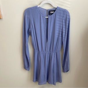 Reformation Periwinkle Crepe Mini Dress
